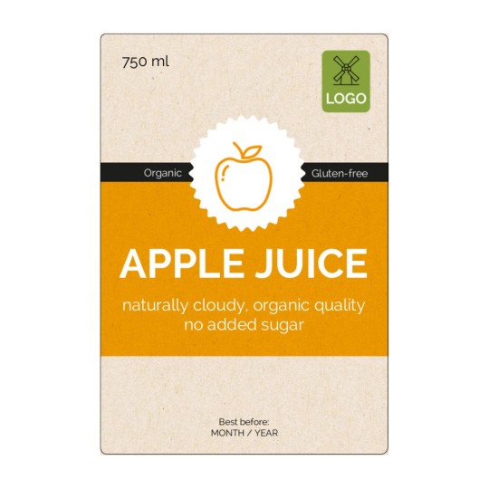 Apple Juice Label 74 x 105 mm