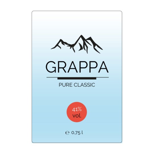 Alcohol Label 74 x 105 mm 