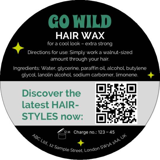 Hair Wax Important Information 80 mm