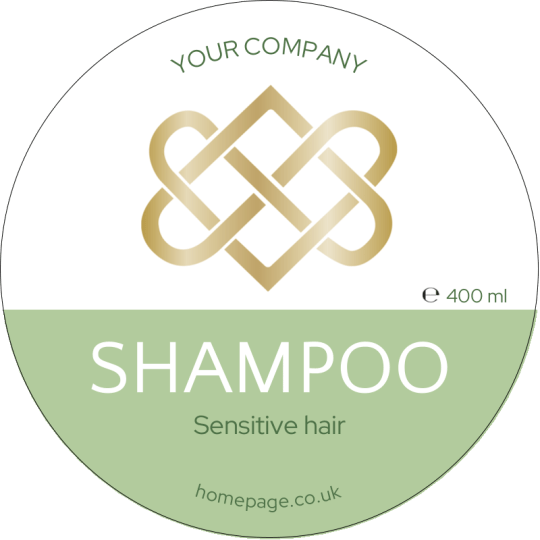 Shampoo Label 80 mm