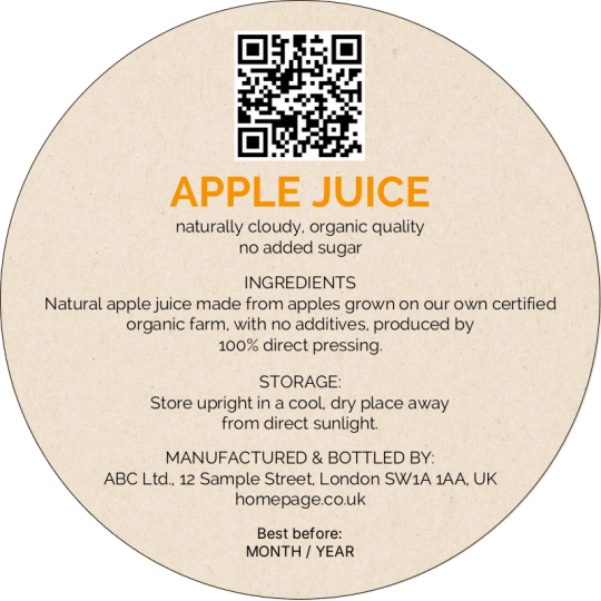 Apple Juice Important Information 