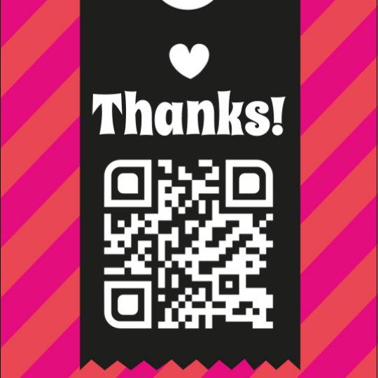 Thanks 76x51 mm Rectangular