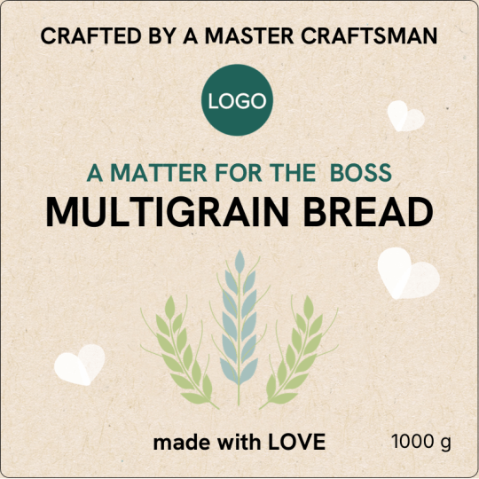 Bread Label 80 x 80 mm