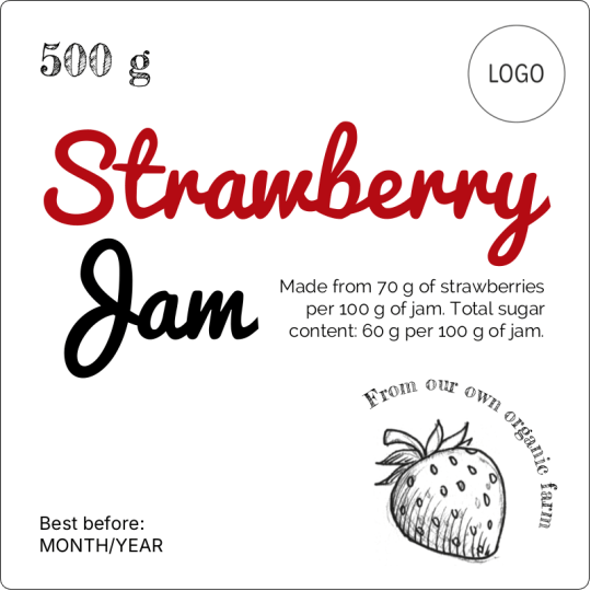 Jam Label 80 x 80 mm