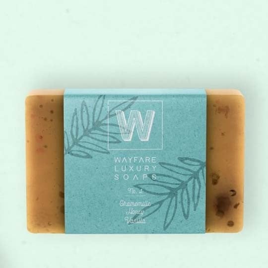 Recycled paper labels for soap