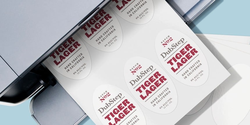 Blank Oval Labels