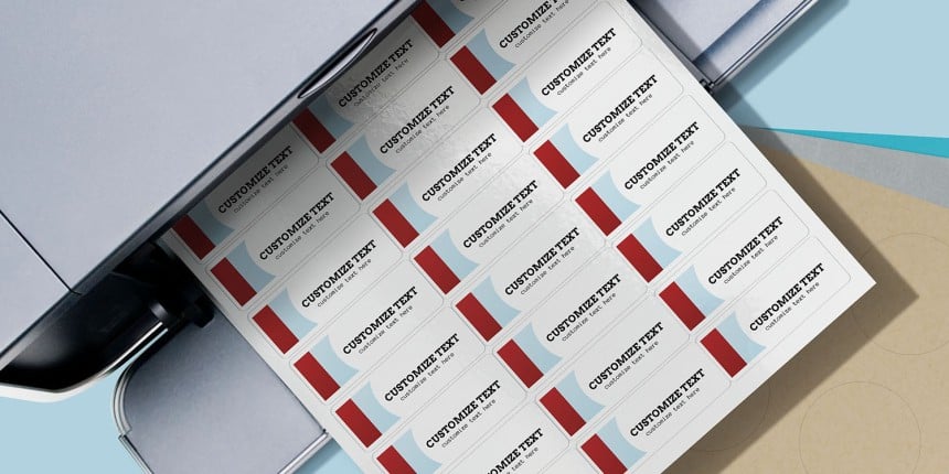 Blank Glossy Labels