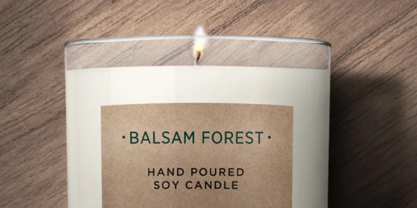 Brown Kraft Paper Candle Label