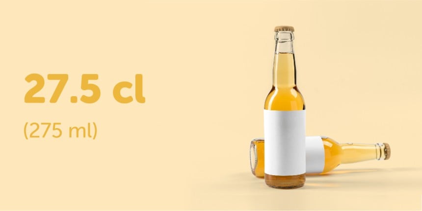 Beer label wraparound size 275ml