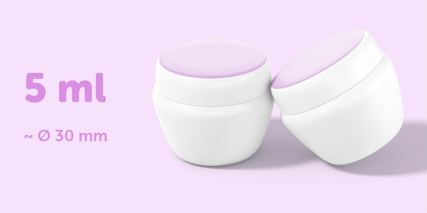 Avery recommended label size for lip balm jars