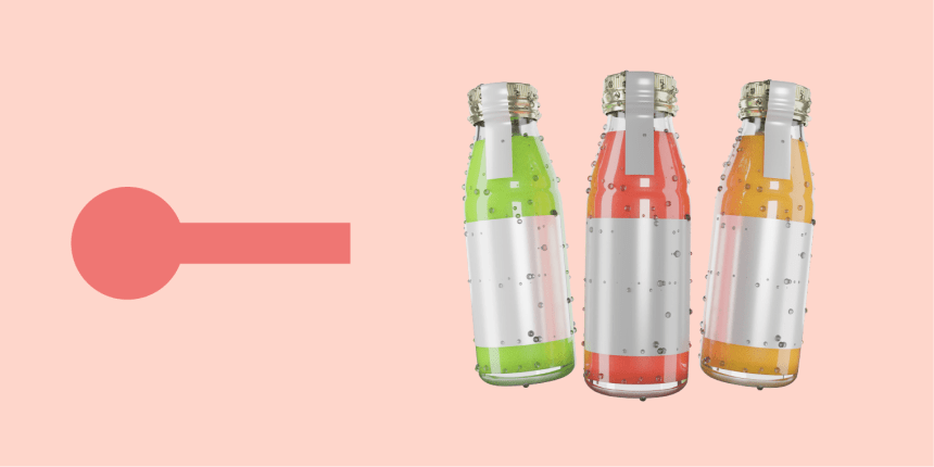 Bottle Label and sticker size guide soft seal