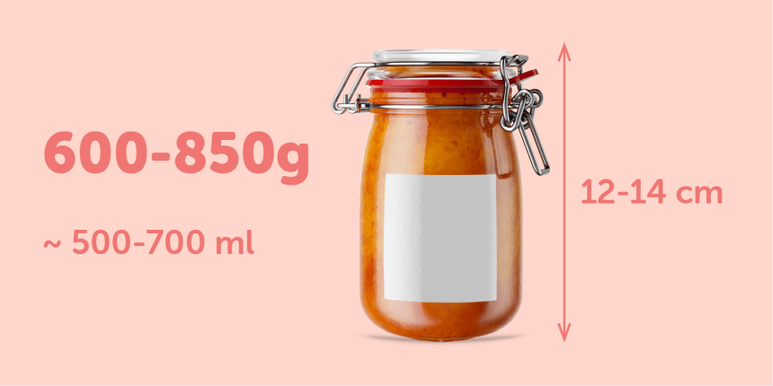 Jam Jar Size Guide 60mm Square Label