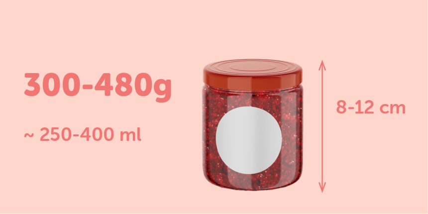 Jam Jar Size Guide 40mm Round Label