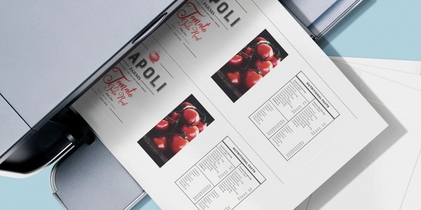 White recycled blank labels to print yourself