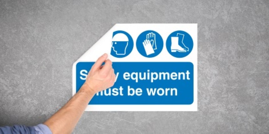 A3 signage safety equipment Avery