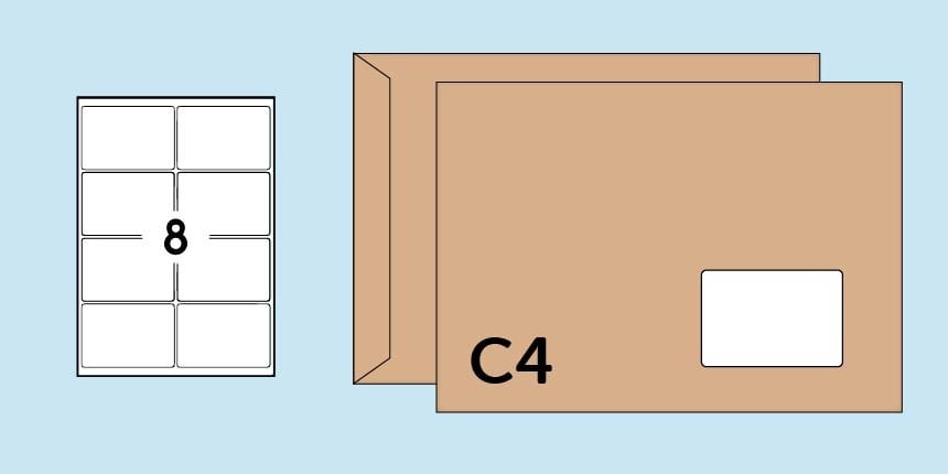 Shipping Labels C4 envelope Art