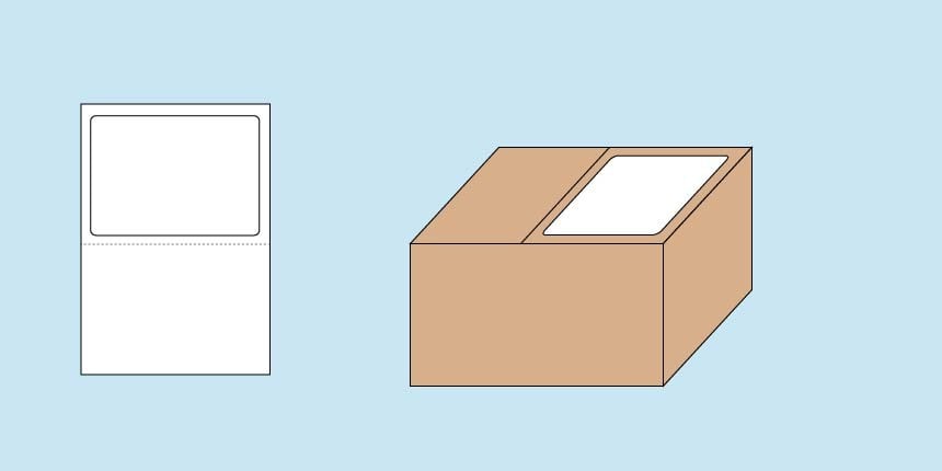 Shipping Label Colissimo package Art