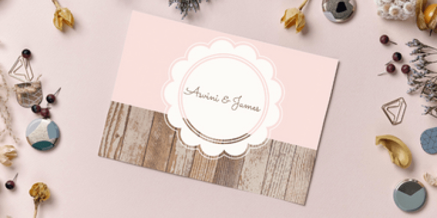 Old Wood Lace wedding stationery