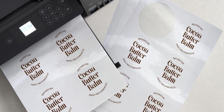 Blank Labels Gloss Paper
