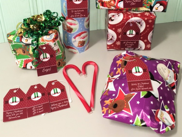 Avery 8160 christmas gift labels