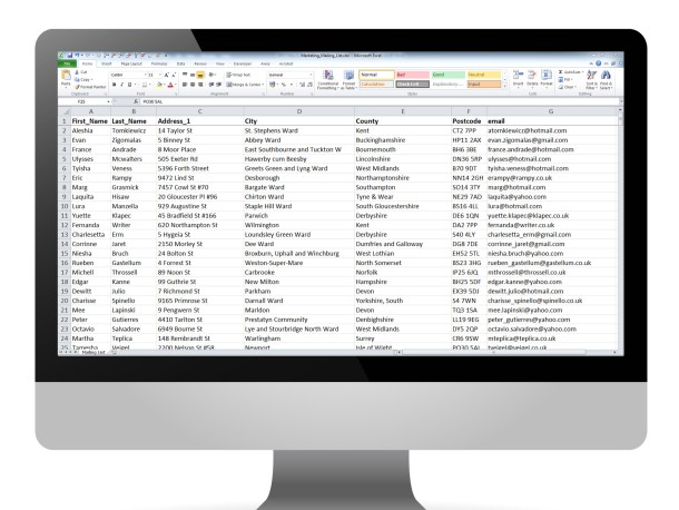 Avery Design & Print Software has a free Mail Merge Feature