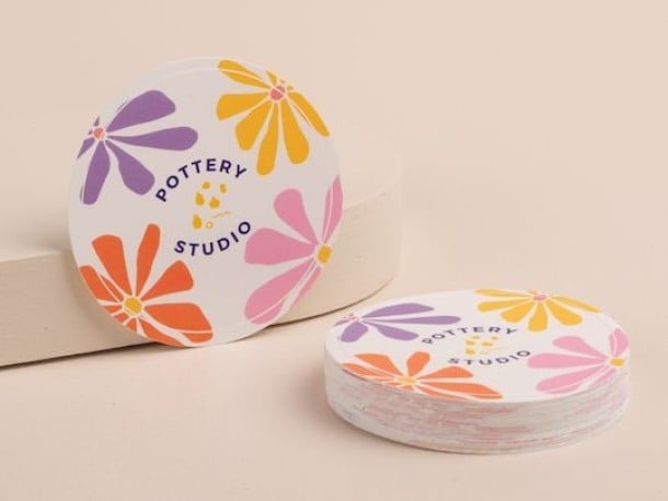 Single logo stickers