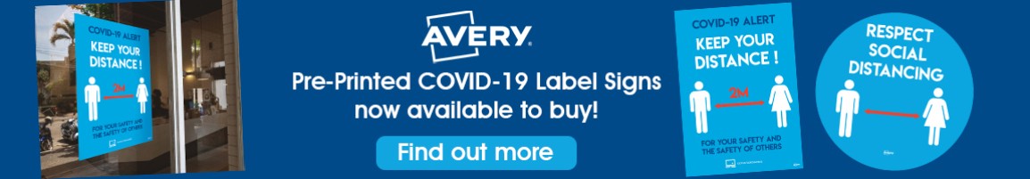 Avery Templates For Social Distancing Stickers And Signs Avery