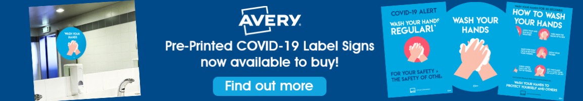 Avery COVID-19 Label Signs