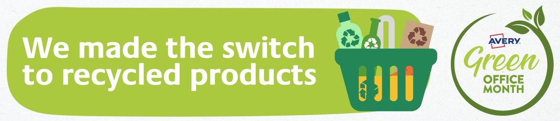We made the switch to recycled products