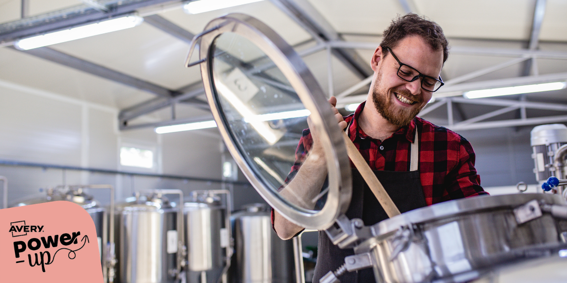 Man brewing power-up image small business