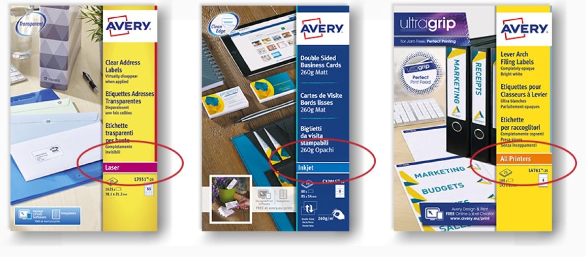 How to print labels Choose the right label for your printer 