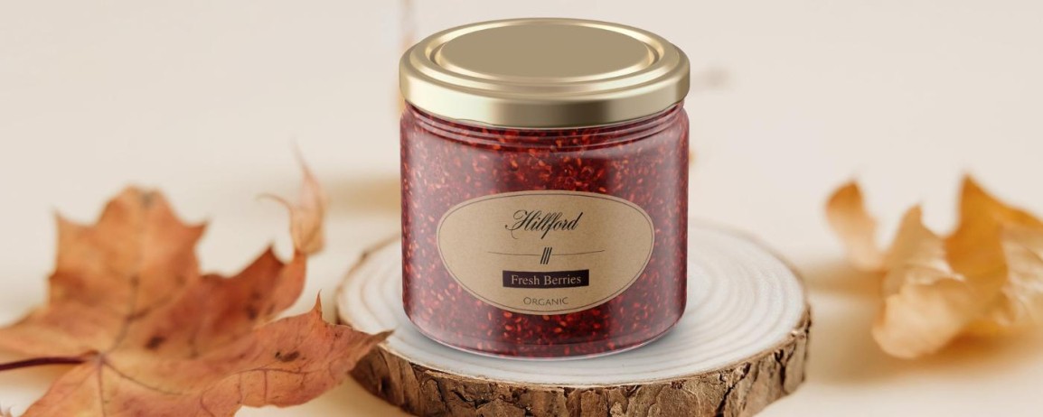 blog image - brown kraft labels berries jar