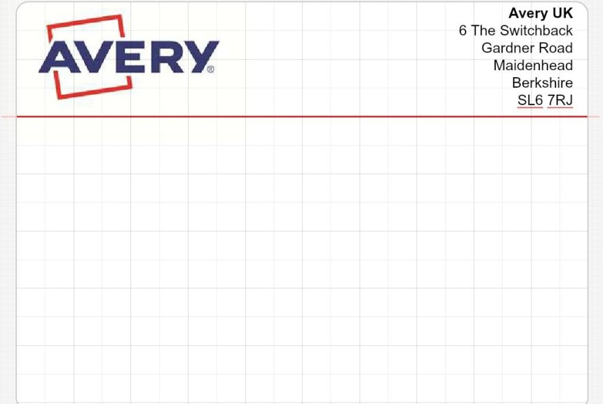 avery design and print branding label