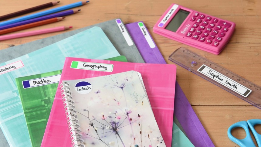 label your things with Avery self-laminating labels