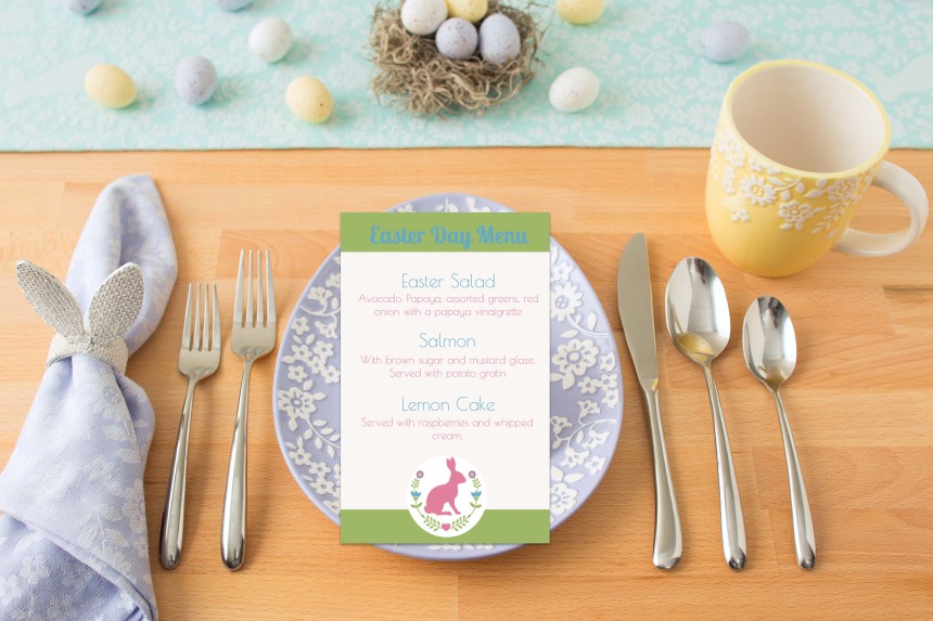 Avery personalised table menus