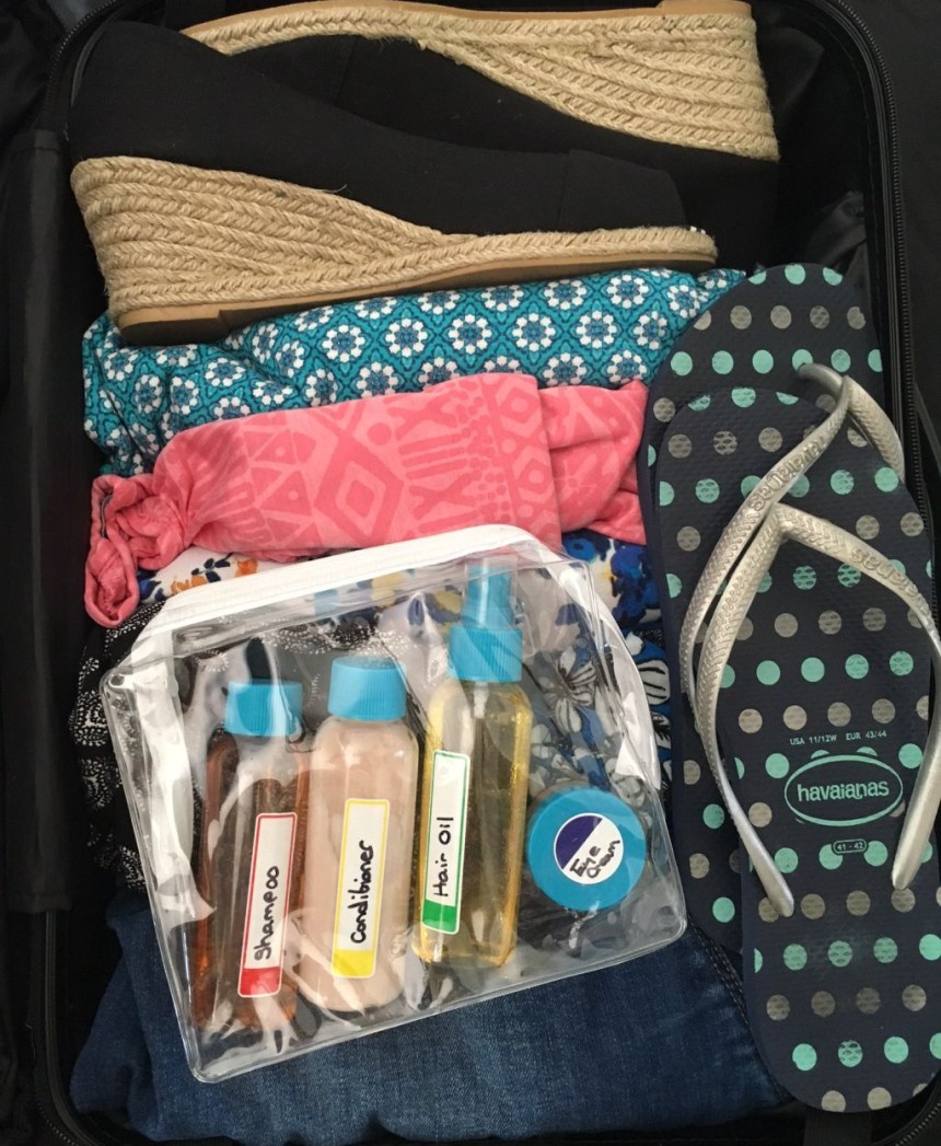 summer holidays suitcase