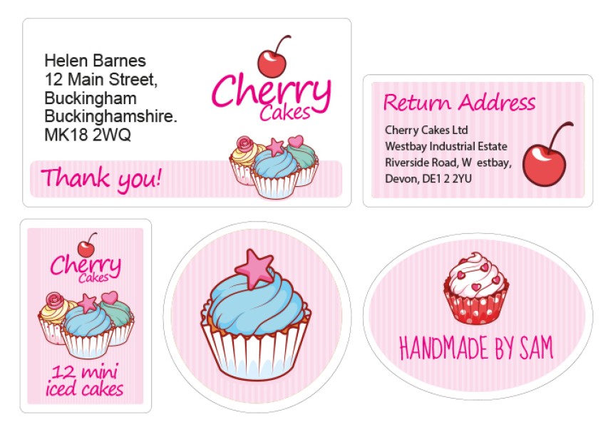 Avery Cherry Cakes design