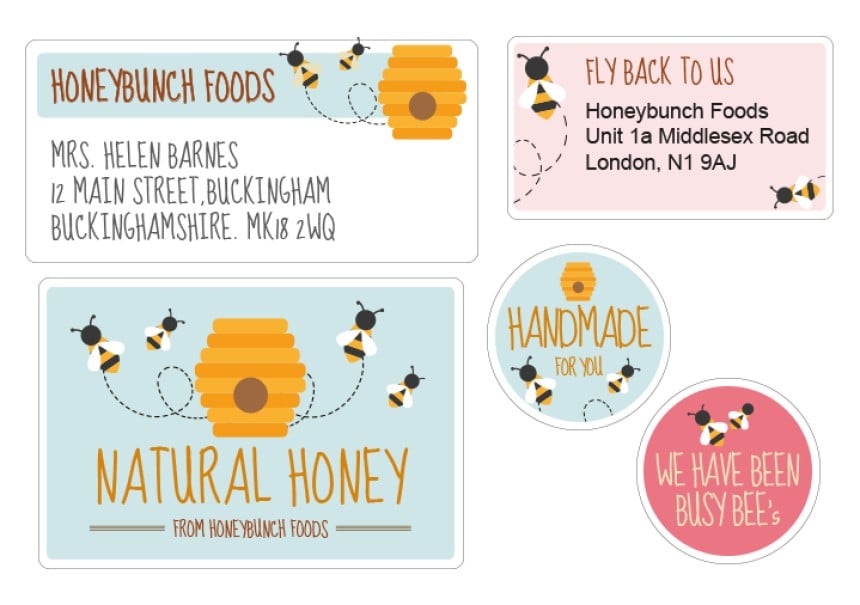 Avery Honey Bee deisgns
