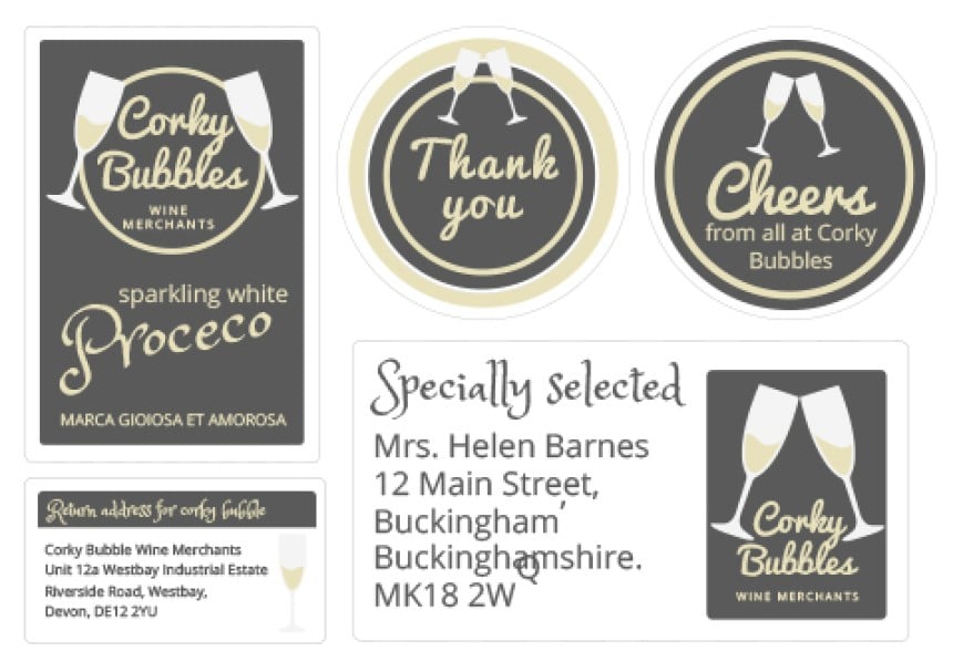 Corky Bubbles - Avery Design and print templates