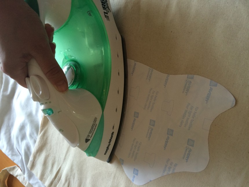 Ironing an Avery Fabric Transfer