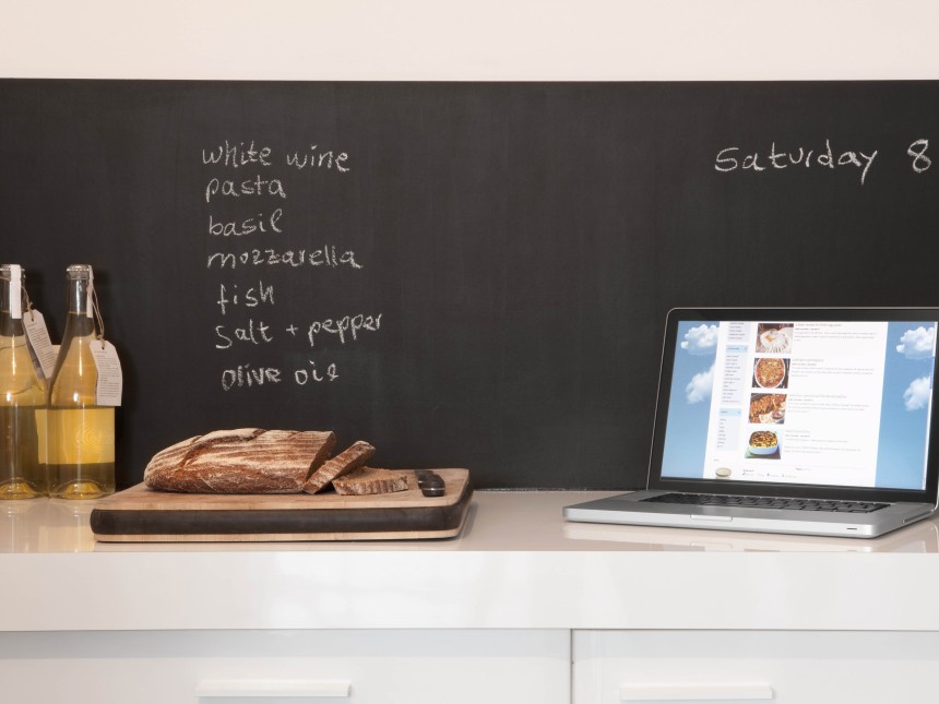 Shopping List on Chalkboard