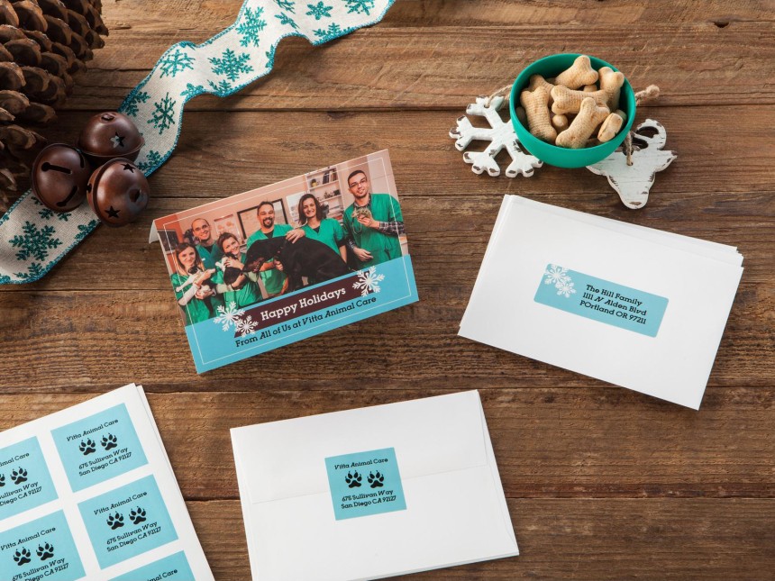 Avery Greetings cards and labels - big up your brand this Christmas