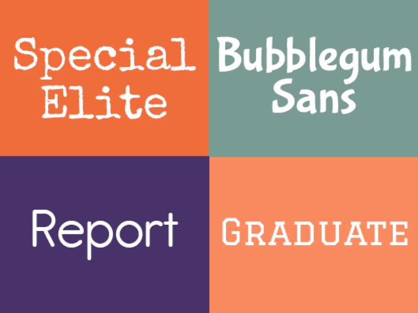 Avery Design & Print Eclectic Fonts
