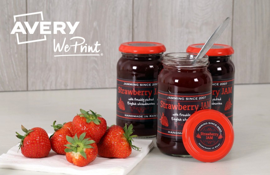 Personalised jam labels with Avery WePrint
