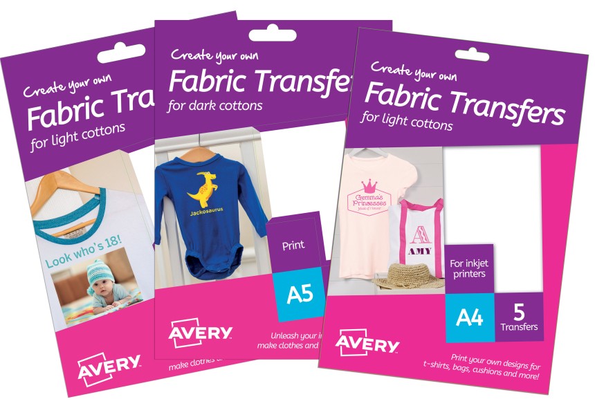 Avery Fabric Transfers