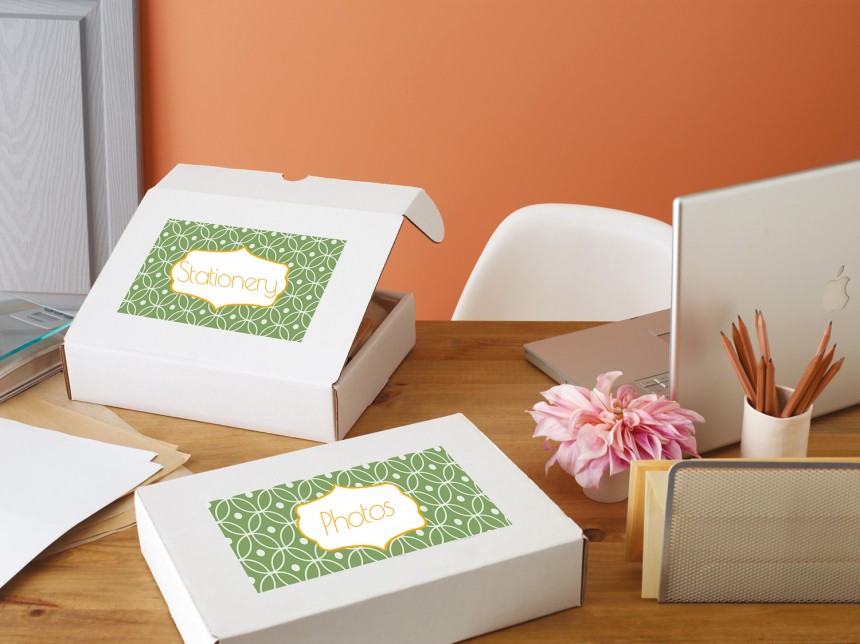Avery labels help organise your home office