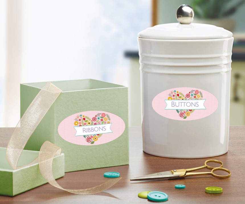Avery Labels help you organise your craft items