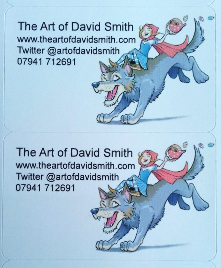 Artist David Smith uses Avery Labels to promote his business