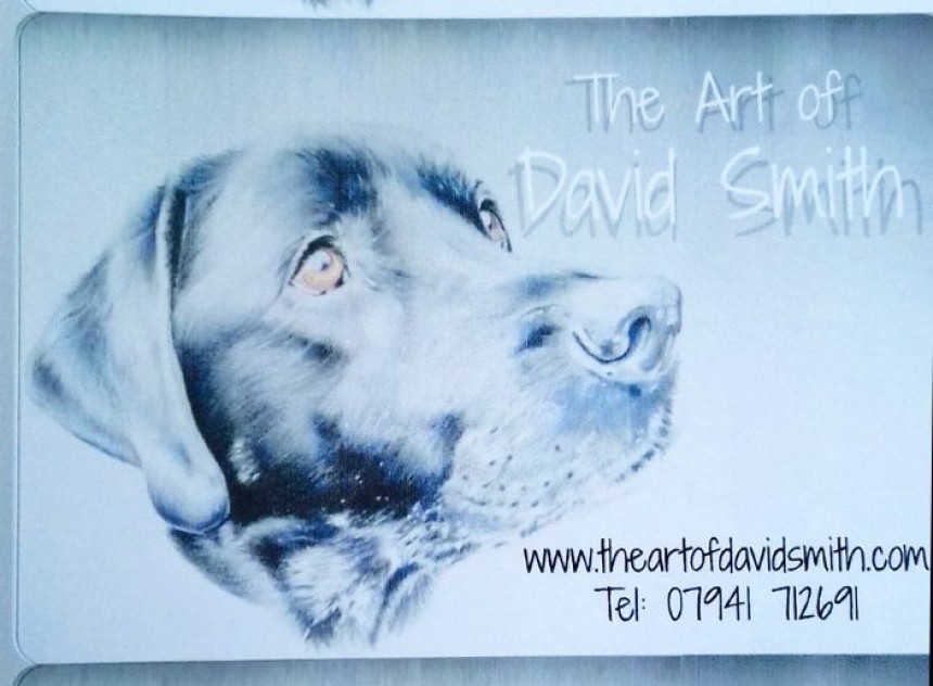 Artist David Smith uses Avery Labels to promote his business