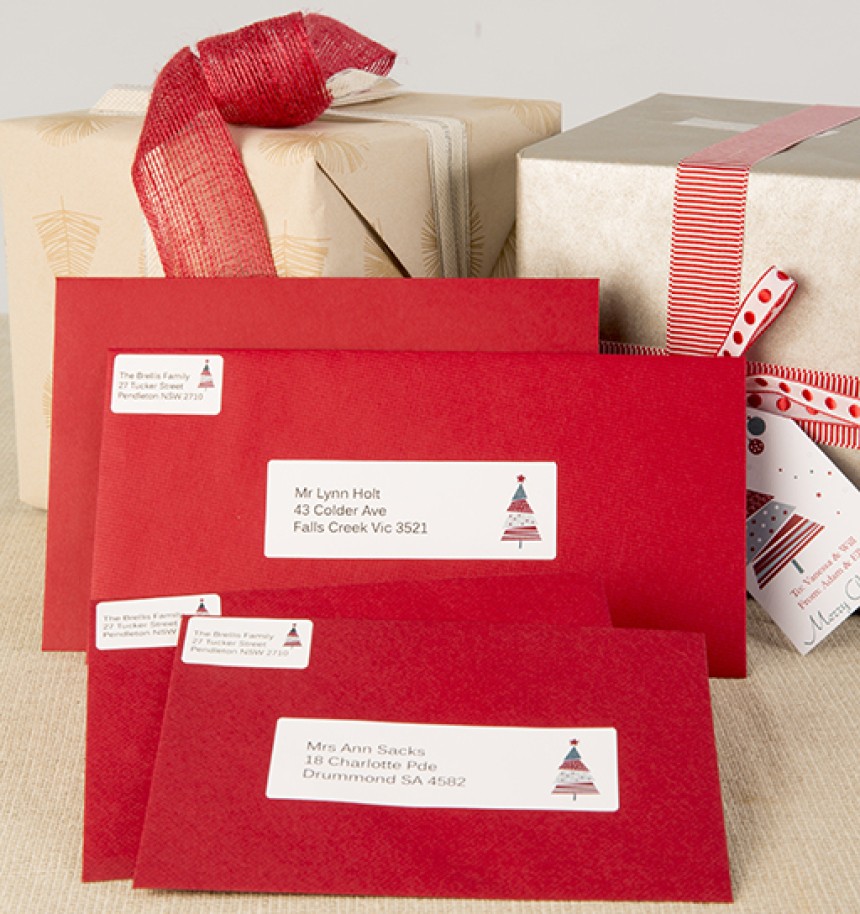 Avery Address labels for Christmas mailing